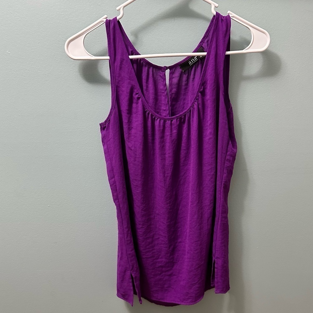 A.N.A a new approach purple tank top size XS